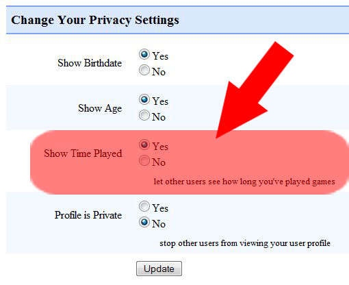 New Privacy Option