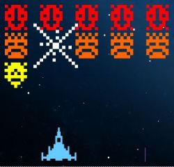 80's Space Invaders Game