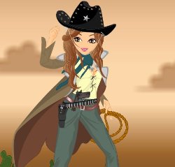 Billie Cowgirl Dress Up Game