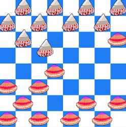Checkers in the Sea Game